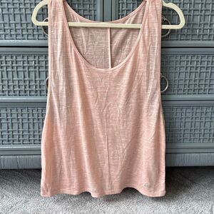 Alo Yoga light peach racerback tank, large $68 A28